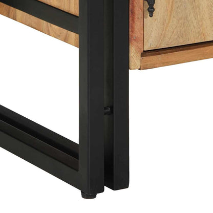 Skoförvaringsskåp Svart 30 x 30 x 40 cm Massivt akaciaträ