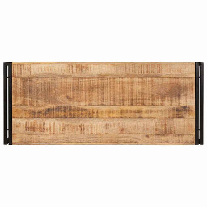 Badrumshylla 120 x 50 x 23 cm Massivt Mangoträ och Järn
