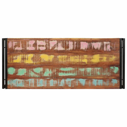 Badrumshylla 120 x 50 x 23 cm Massivt Mangoträ och Järn