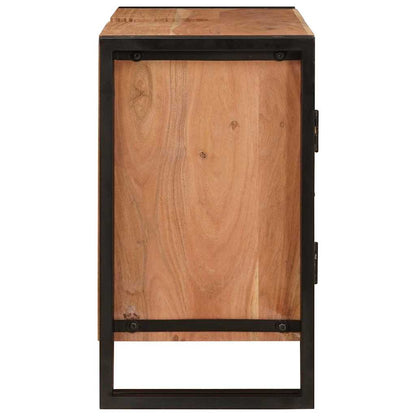 Badrumshandfatskå 71 x 33 x 58 cm Massivt akaciaträ och järn