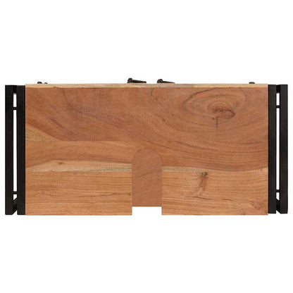 Badrumshandfatskå 71 x 33 x 58 cm Massivt akaciaträ och järn