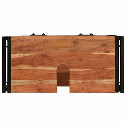 Badrumshandfatskå 71 x 33 x 58 cm Massivt akaciaträ och järn