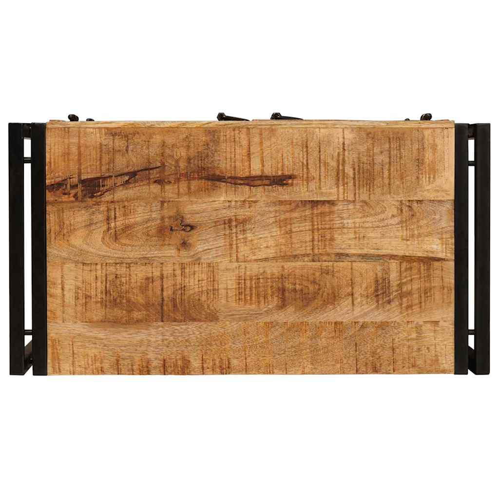 Sängbord Nattduksbord Trä 38 x 33 x 58 cm Massivt grovt mangoträd