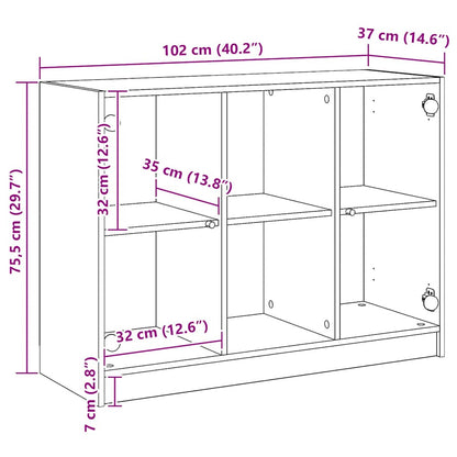 Skänk Artisan Ek 102x37x75,5 cm