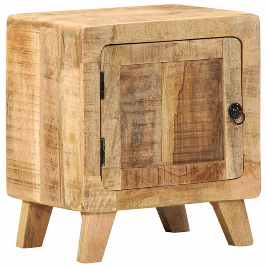 Sängbord Nattduksbord Trä 40x32x46 cm massivt grovt mangoträ