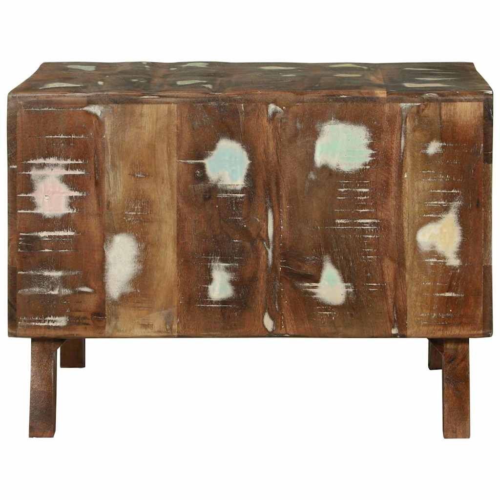 Soffbord Trä 50 x 50 x 35 cm massivt återvunnet trä