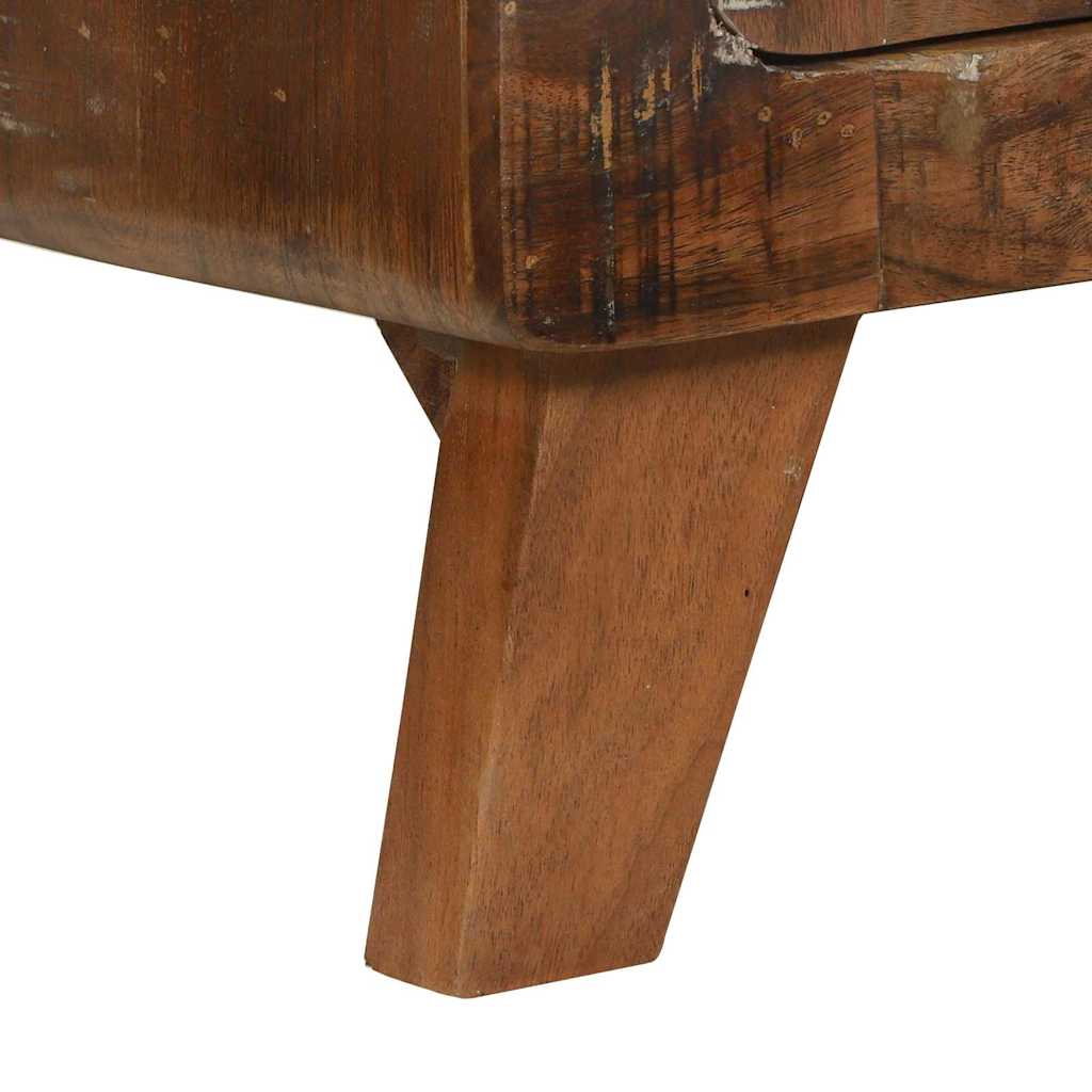 Soffbord Trä Flerfärgsdesign massivt återvunnet trä