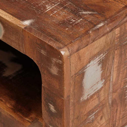 Sidobord Trä Flerfärgsdesign 40 x 40 x 49 cm massivt återvunnet trä