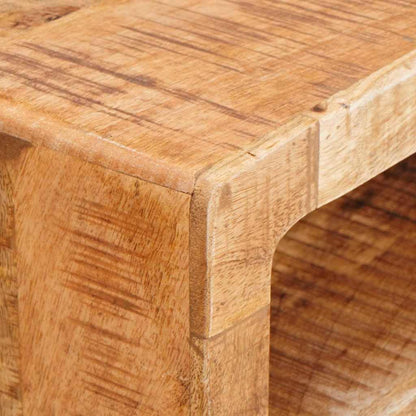 Sminkbord Smyckebord med hylla Brun 90 x 76 x 45 cm massivt mangoträ