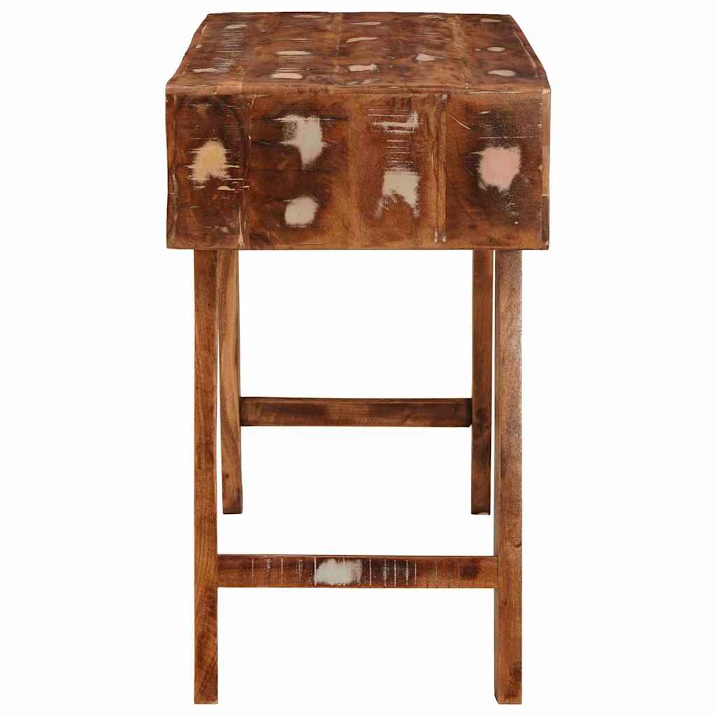 Sminkbord Smyckebord med hylla Brun 90 x 76 x 45 cm Solid återvunnet trä