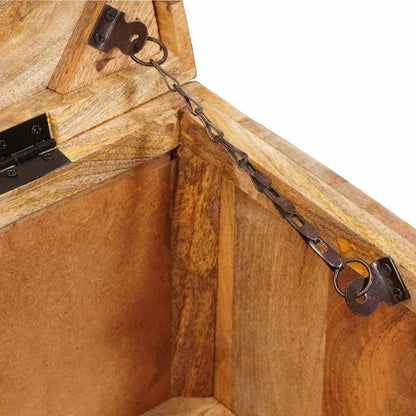 Förvaringskista med lagring 70 x 35 x 40 cm massivt mangoträ