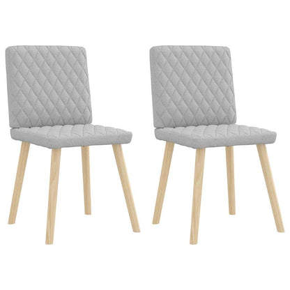 Matstolar 2 st molngrått tyg