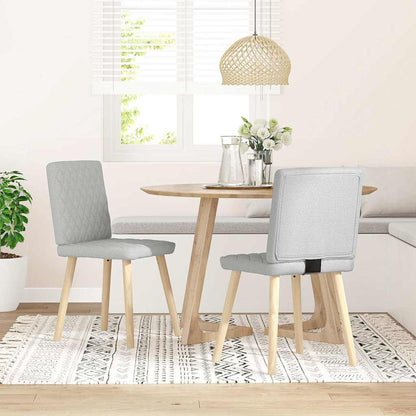 Matstolar 2 st molngrått tyg