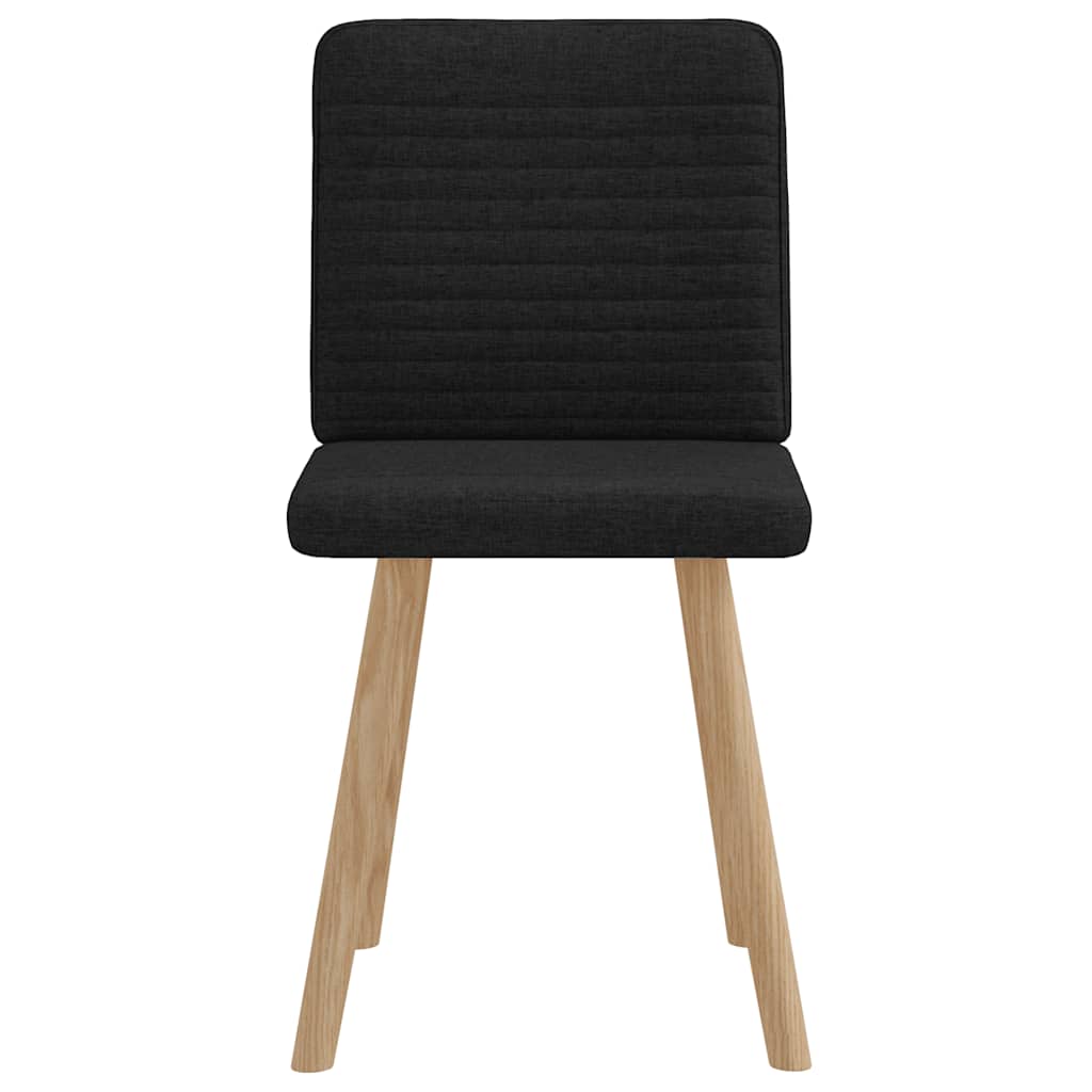 Matstolar 2 st svart tyg