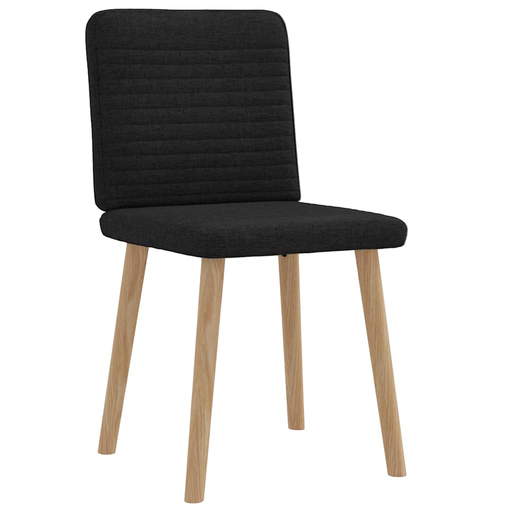 Matstolar 2 st svart tyg