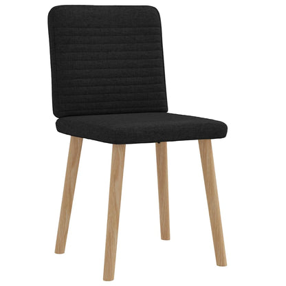 Matstolar 2 st svart tyg