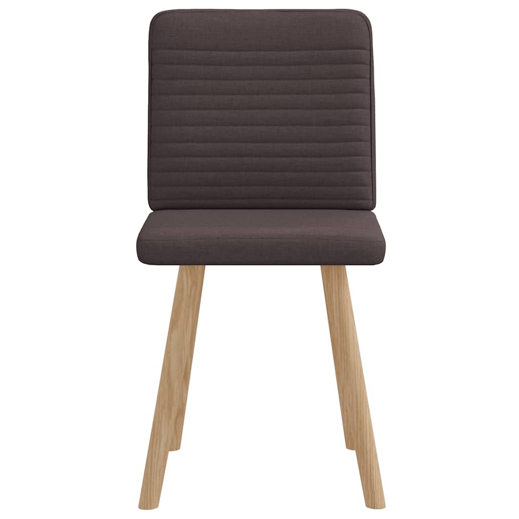 Matstolar 2 st mörkbrun tyg