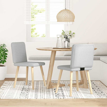 Matstolar 2 st molngrått tyg