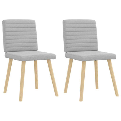 Matstolar 2 st molngrått tyg