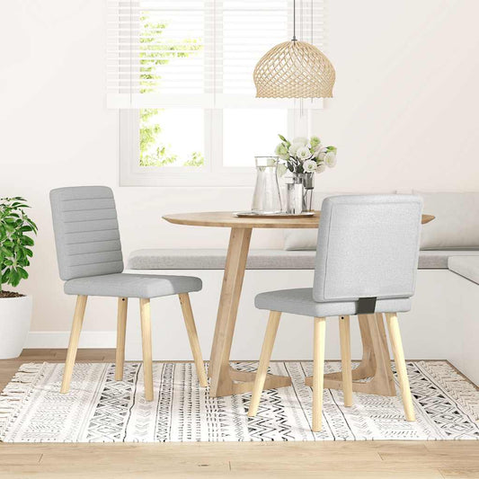 Matstolar 2 st molngrått tyg