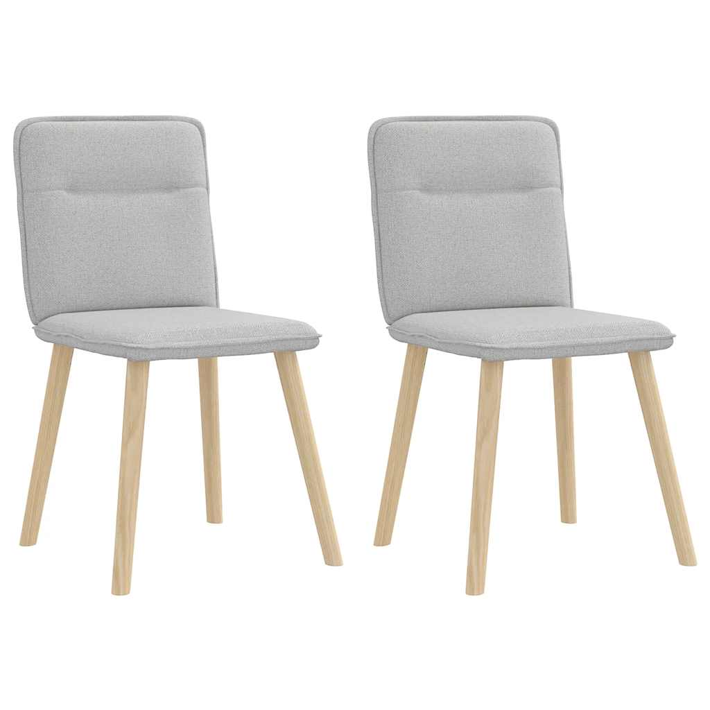 Matstolar 2 st molngrått tyg