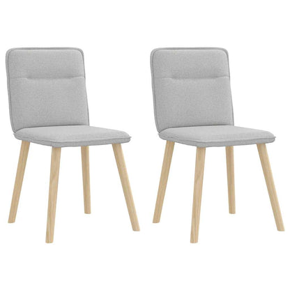 Matstolar 2 st molngrått tyg