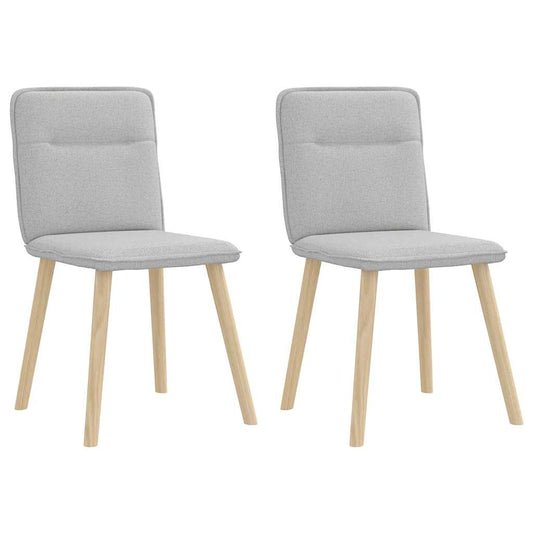 Matstolar 2 st molngrått tyg
