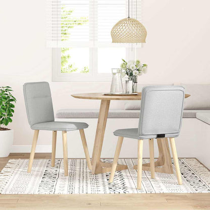 Matstolar 2 st molngrått tyg