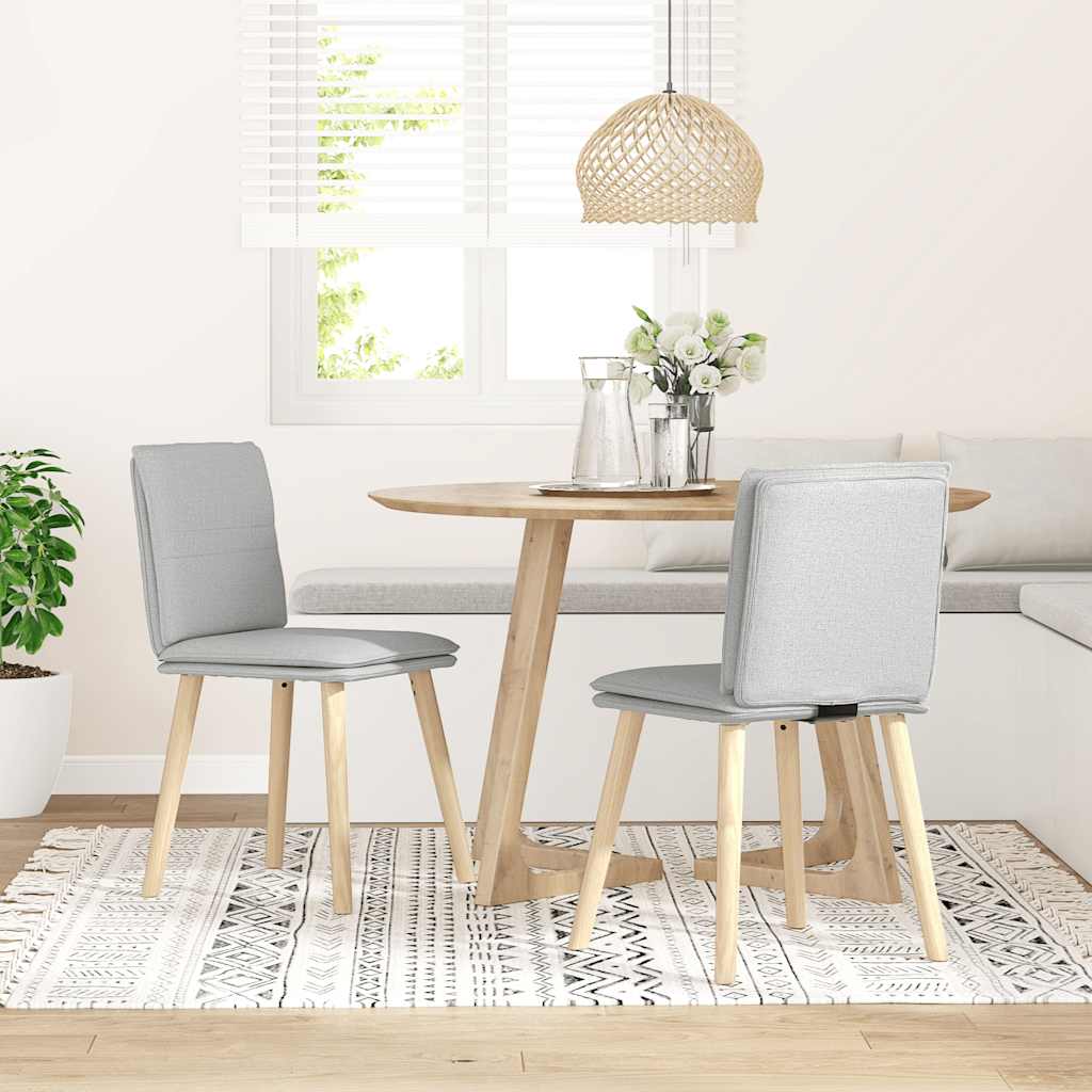 Matstolar 2 st molngrått tyg