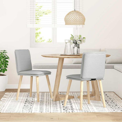 Matstolar 2 st molngrått tyg