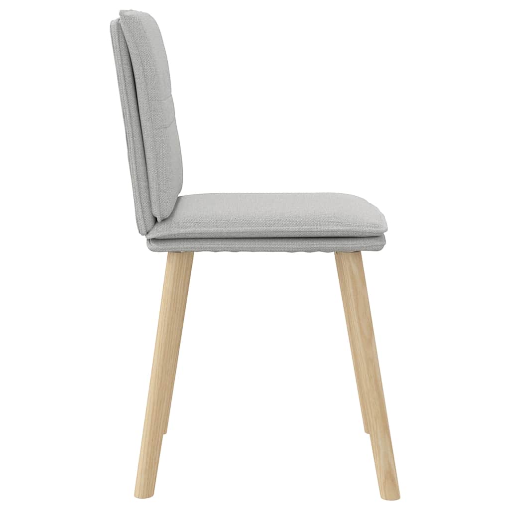 Matstolar 2 st molngrått tyg
