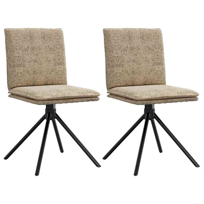 Matstol Ljusgrå läderimitation i mocka