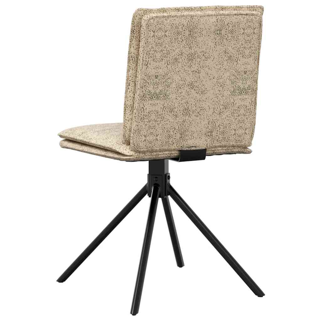 Matstol Ljusgrå läderimitation i mocka