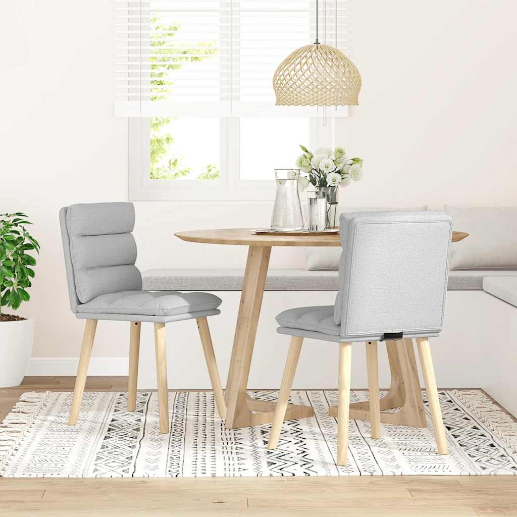Matstolar 2 st molngrått tyg