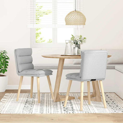 Matstolar 2 st molngrått tyg