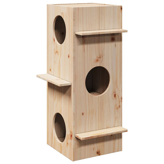 Kattmöbel 43x43x90 cm massiv furu