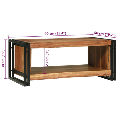 Soffbord Brun 90 x 50 x 38 cm massivt akacia