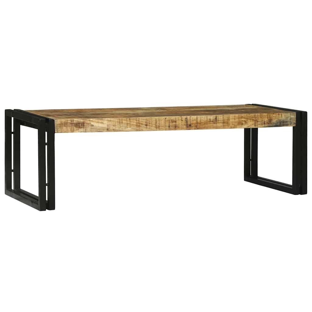 Soffbord Brun 2 pcs 48 x 40 x 40 cm massivt mangoträ