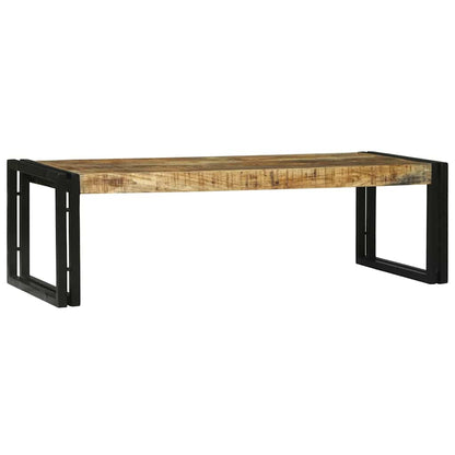 Soffbord Brun 2 pcs 48 x 40 x 40 cm massivt mangoträ