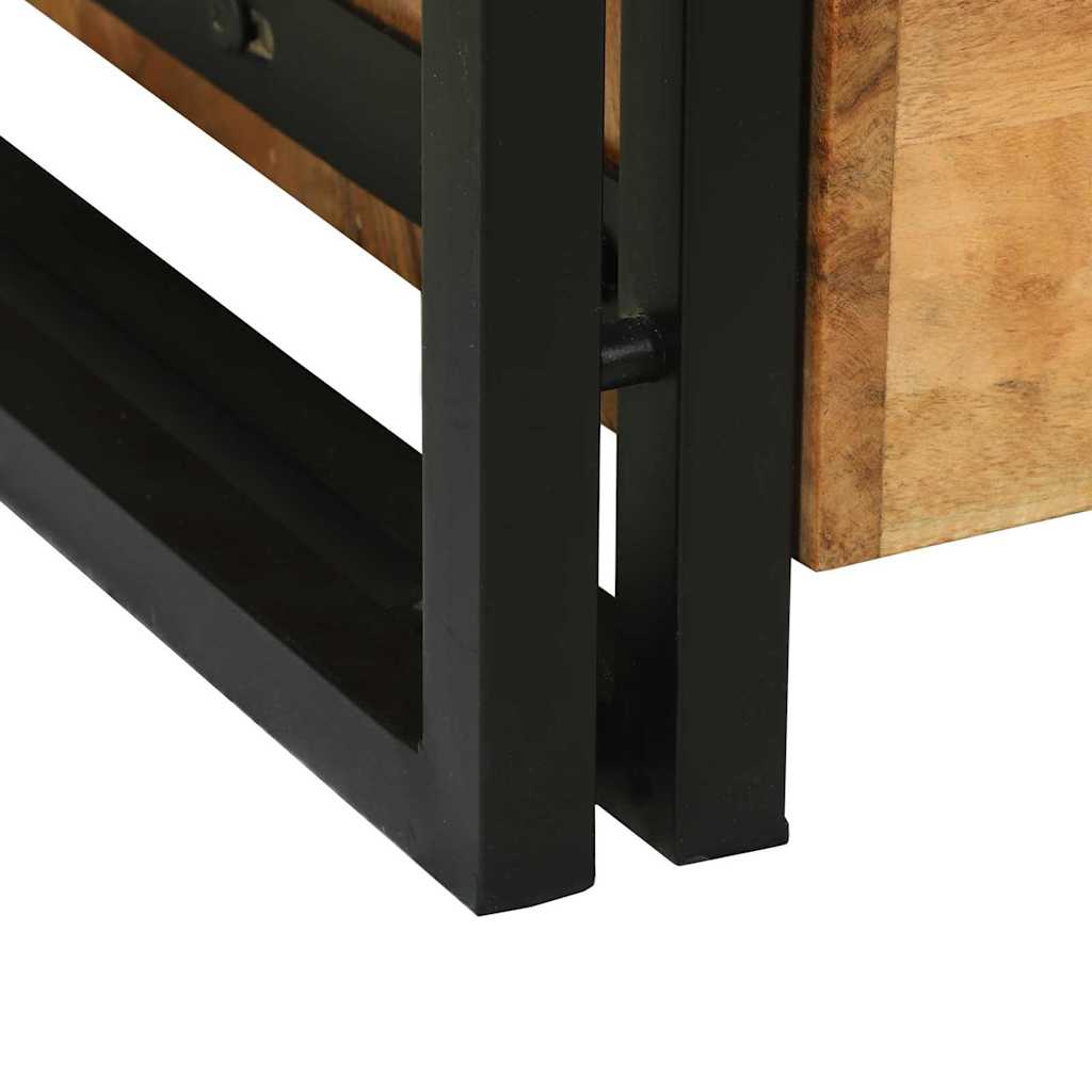 Soffbord Trä med låda Brun 90 x 50 x 38 cm massivt akacia