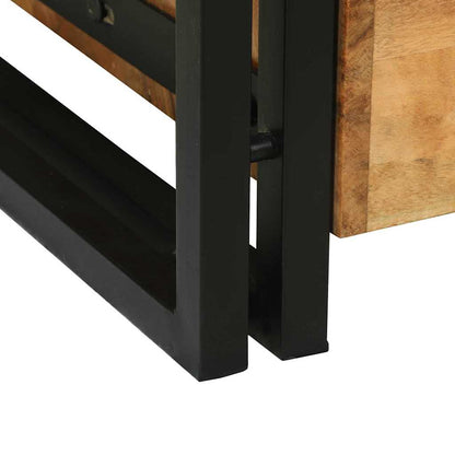 Soffbord Trä med låda Brun 90 x 50 x 38 cm massivt akacia