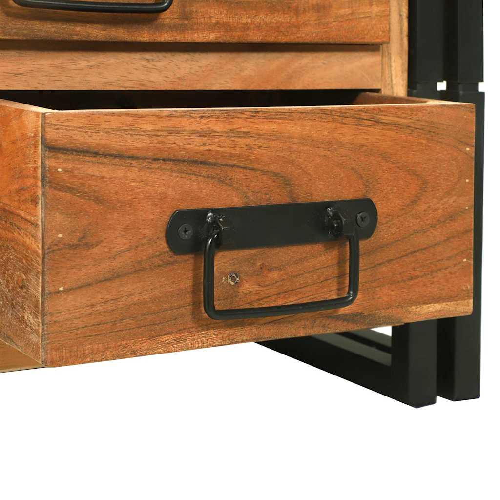 Soffbord Trä med låda Brun 90 x 50 x 38 cm massivt akacia