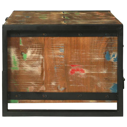 Soffbord Brun med låda 90 x 50 x 38 cm massivt återvunnet trä