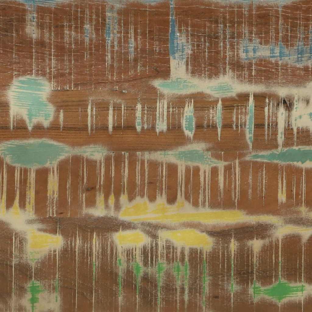 Soffbord Brun och Svart Massivt återvunnet trä