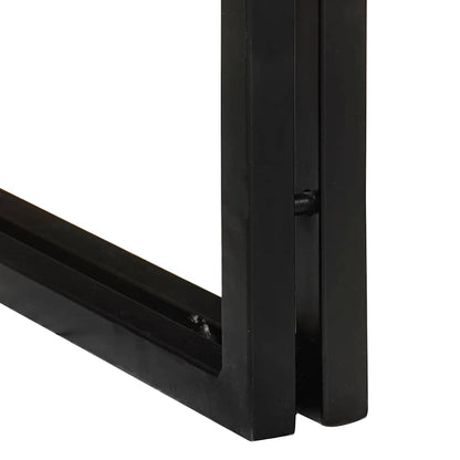 Soffbord Trä 3 pcs Brun och Svart massivt återvunnet trä