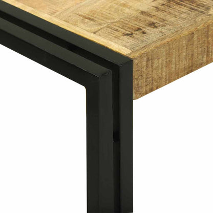 Avlastningsbord Konsollbord Brun 120 x 33 x 75 cm Massivt grovt mangoträ