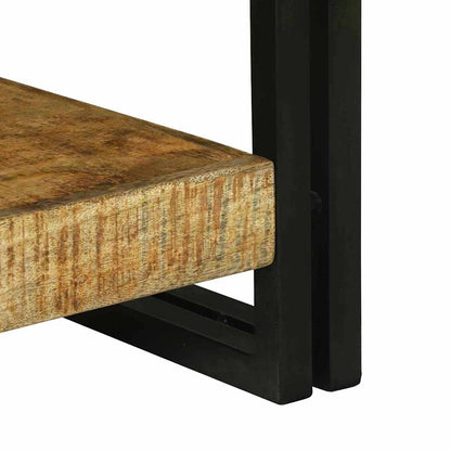 Avlastningsbord Konsollbord Brun 120 x 33 x 75 cm Massivt grovt mangoträ