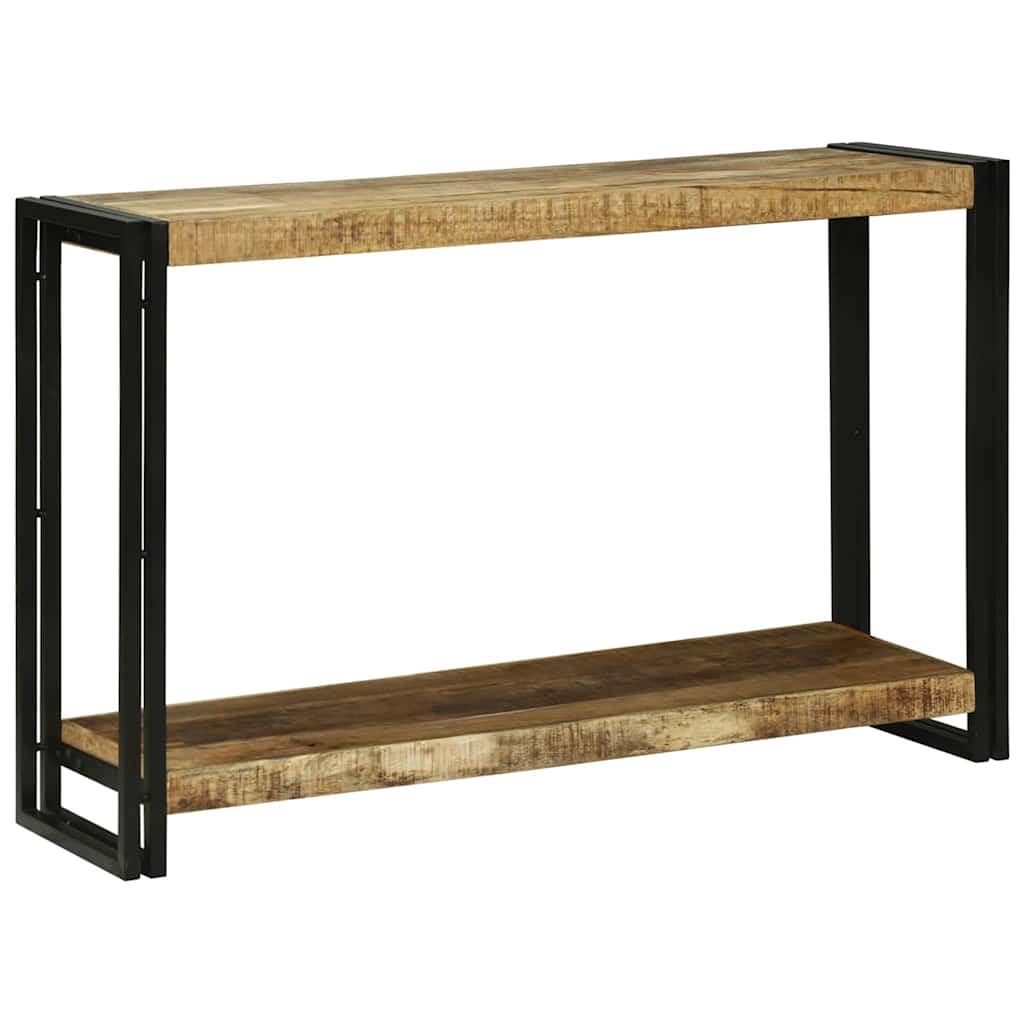 Avlastningsbord Konsollbord Brun 120 x 33 x 75 cm Massivt grovt mangoträ