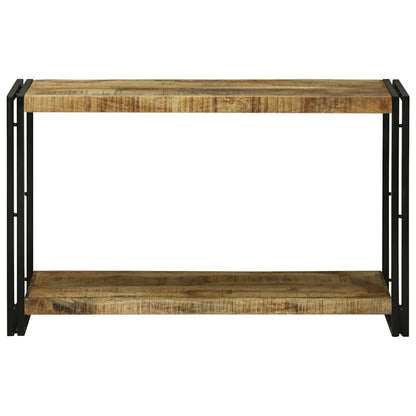 Avlastningsbord Konsollbord Brun 120 x 33 x 75 cm Massivt grovt mangoträ