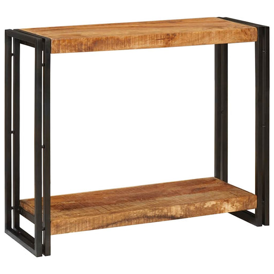 Avlastningsbord Konsollbord Brun 90 x 33 x 75 cm Massivt grovt mangoträ